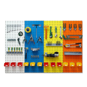 Factory Custom Hardware <strong>Tools</strong> <strong>Display</strong> Rack Movable Multi-functional Metal Pegboard <strong>Display</strong> Stand <strong>Heavy</strong> Duty for Car Repair Shop - Product Image 5