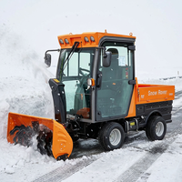Souffleuse à neige autoportée avec tête de soufflage de 120 cm en option et réservoir de 25 L pour les routes montagneuses