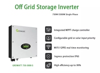 Onduleur hybride tout-en-un 5kw 10kw 3kva growatt 10 kva 12kw 1kw 6kw 8 kw 20kw système de charge système d'énergie solaire hors réseau