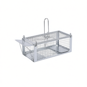 Trampa de Doble Puerta para Roedores Vivos, Jaula con Recubrimiento de Zinc, 2 Varillas Desmontables en Forma de U para Control de Ratones y Ratas - Product Image 1