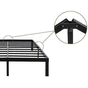 Best Selling US Market Metal <strong>Platform</strong> <strong>Bed</strong> <strong>Frame</strong> Simple Dormitory Student Staff Steel Custom Size Metal <strong>Bed</strong> <strong>Frame</strong> - Product Image 3