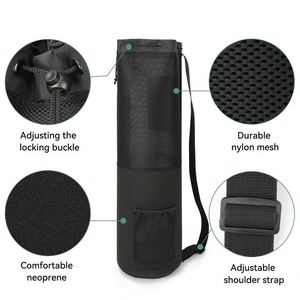 Échantillon gratuit, sac de sport personnalisé BSCI, sac de yoga léger, sac de rangement pour tapis de yoga, sac de gym pour tapis de yoga - Product Image 4