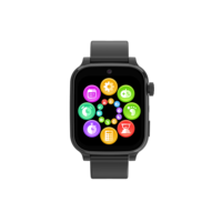 Montre connectée multifonctionnelle éducative pour enfants en caoutchouc souple avec écran LCD, suivi d'activité et lampe de poche intégrée – Vente en gros