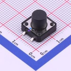 TS-1103S-B-L Tactile Switch SMD-4P,12x12mm Switch Single Pole Single Throw Round Button 1.6N Vertical Mount - Product Image 1