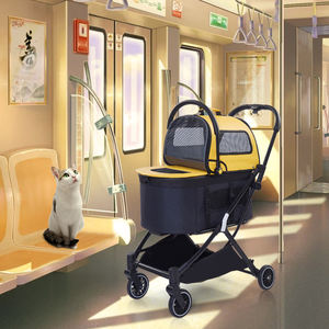 <span class=keywords><strong>รถ</strong></span><span class=keywords><strong>เข็น</strong></span>สุนัขสองชั้นแบบถอดได้รถเข็นสัตว์เลี้ยง600D อ๊อกฟอร์ดหรูหราปรับแต่งได้สำหรับสุนัขแมวตัวเล็ก - Product Image 1