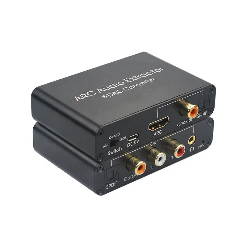 Bộ Chuyển Đổi Âm Thanh DAC Bộ Trích Xuất Âm Thanh ARC Bộ Chuyển Đổi Âm Thanh SPDIF Quang Tương Thích HDMI Đồng Trục Sang Analog Kỹ Thuật Số 3.5Mm Sang Analog