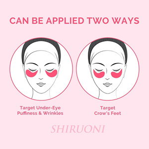 Venta al por mayor 30 pares debajo de la máscara parches para los ojos Gel hidratante iluminador rosa para las arrugas de los ojos bolsas - Product Image 6