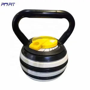 Phòng tập thể dục tập thể dục tạ tạ kettlebell phòng tập thể dục Trọng lượng nâng 20lb 40lb Ấm đun nước Chuông đặt có thể điều chỉnh kettlebell Grip