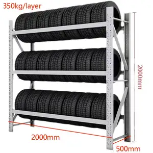 Fábrica preço móvel empilhável prateleira ajustável dever médio armazenamento pneu sistema cremalheira
