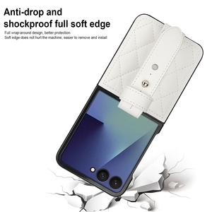 Étui portefeuille antichoc en cuir pliable pour téléphone portable Samsung Galaxy Z Flip 3/4/5/6 & Huawei <span class=keywords><strong>P50pocket</strong></span> & Oppo Findn3 Flip Cover - Product Image 4