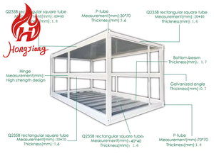 Nhanh chóng cài đặt 20ft Modular chế tạo container nhà prefab mở rộng hous có thể tháo rời container nhà cho Giá bán - Product Image 2