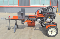Fendeuse de bûches horizontale à démarrage électrique LS37HD Valve hydraulique à retour automatique pour la coupe du bois à la ferme
