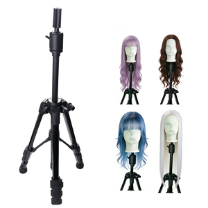 Support trépied professionnel réglable en alliage d'aluminium pour perruques, hauteur 48 cm à 140 cm, support métallique pour présentation de perruques, trépied pour tête de <span class=keywords><strong>mannequin</strong></span> - Product Image 1