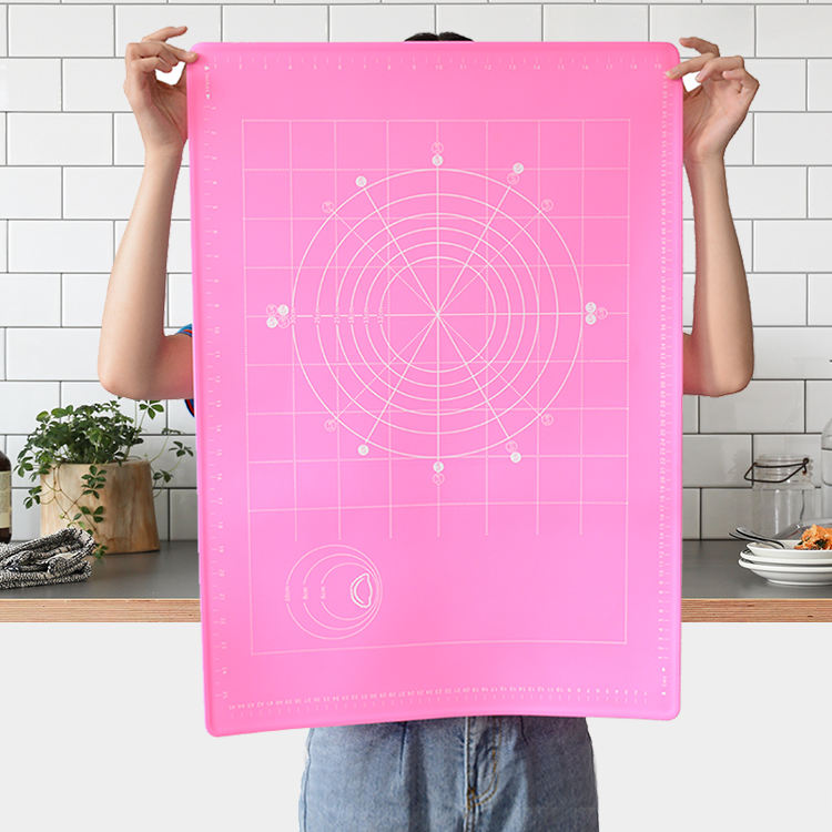 Tapis de roulement de la pâte en silicone rose