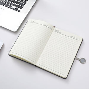 Juego de Cuadernos Escolares de Cuero A5 Listos para Enviar, con Bolígrafo, Bolsa de Papel y Caja de Regalo, Logotipo Personalizado con Grabado en Relieve/Lámina Dorada, Regalo Promocional - Product Image 6