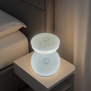 Hot Selling Rechargeable <b>LED</b> Portable Night <b>Light</b> Magnet Touch Control ABS <b>Mini</b> Design Style for Home Outside Hallway - Product Image 5