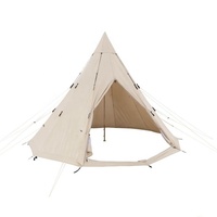 Offre Spéciale luxe Glamping tente été coton toile tipi dôme> 3000mm étanchéité 3m-6m tailles spacieux une chambre pour Camping