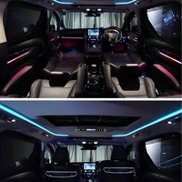 Kit d'éclairage d'ambiance pour voiture 26 en 1, 25 lumières, 64 couleurs, écran, contrôle par application, kit symphonie pour Toyota Alphard Vellfire 30 2015-2023