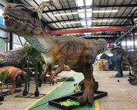 Modèle de dinosaure Allosaurus réaliste et animatronique Yes Dino pour parc d'attractions