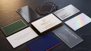 Tarjetas de Visita de Cartón de Lujo con Diseño Personalizado Único, Impresas a Todo Color, Impresión Offset, Acabados en Relieve/Bajo Relieve, Venta al Por Mayor - Product Image 2
