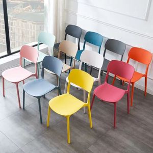 Sillas Apilables de Plástico Modernas y Duraderas para Comedor, Exteriores, Hotel, Hogar, Sala de Estar, Cocina, Entrada, Hospital, Parque - Product Image 6