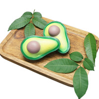 Juguete de aguacate unisex de silicona y goma para apretar, simulación, para niños, nueva tendencia popular