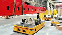 Carro de Transferencia de Moldes para Cargas Pesadas de 50 Toneladas, Inteligente, con Navegación Magnética y Sistema de Evitación de Obstáculos Láser, Robot AGV