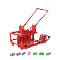 Machine à fabriquer des blocs de béton, ciment et sable QT4-40, manuelle, économique, pour la fabrication de briques de pavage