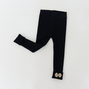 Di alta qualità Pit Stripe Texture flangiatura Design ragazza <span class=keywords><strong>Leggings</strong></span> ragazze pantaloni larghi pantaloni per ragazza - Product Image 5