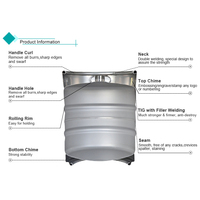 Produsen Rüzgar De Cerveja 50 L Euro Standar Tong Bir 50 Liter Grosir 304 Stainless Steel Bir Barel