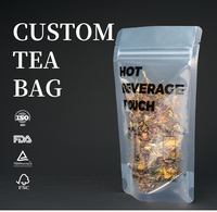 Sachet Doypack Transparent en Plastique pour l'Emballage de Produits Alimentaires, Grains de Café et Thé en Vrac