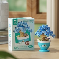 Blocs de construction en plastique Hot Jade Crabapple, 288 pièces, mini briques DIY, jouet éducatif, décoration de la maison, cadeau de Noël pour enfants