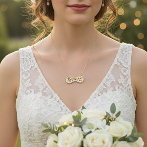 สร้อยคอประดับรูปหัวใจลายรักอินฟินิตี้แฟชั่นทอง14K เครื่องประดับดีไซน์ใหม่สำหรับผู้หญิงสายโซ่เชื่อมโยงสำหรับงานแต่งงาน - Product Image 3