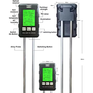 Alat Uji Tanah <span class=keywords><strong>Digital</strong></span> 6 in 1 Multifungsi, Detektor pH Tanah, Kelembaban, Kesuburan, Suhu, Kelembapan Udara, Pengukur Cahaya untuk Perawatan Taman - Product Image 3
