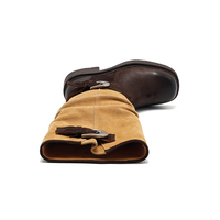 Bottes en cuir véritable pour femmes, à lacets et boucle, bicolores, confortables, souples, légères, au-dessus du genou