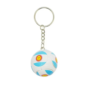 Hot bán tùy chỉnh mini bóng đá bóng keychain sáng tạo nhựa đội bóng đá quyến rũ Mặt dây chuyền với Argentina cờ in ấn - Product Image 1