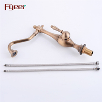 Fyeer robinet de cuisine en laiton massif Antique