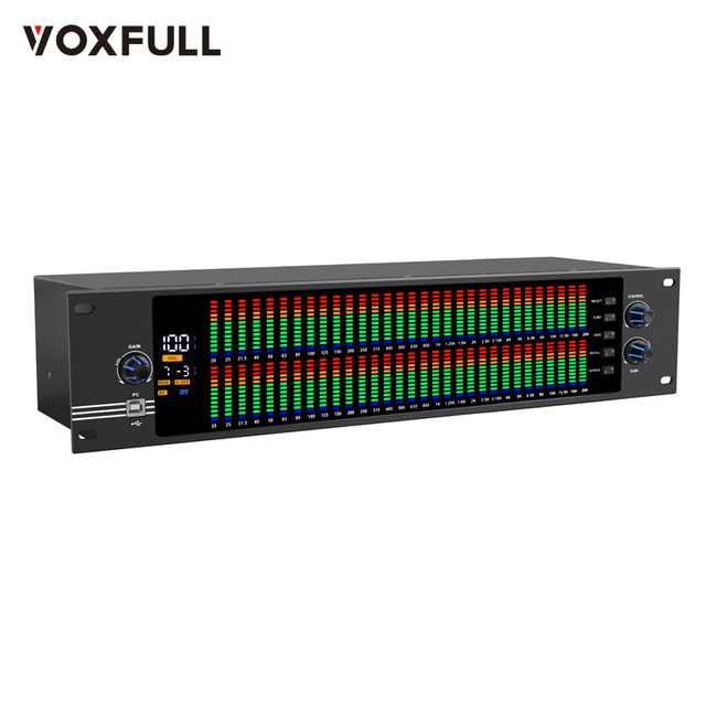 Voxfull EQ888 High Quality High Performance Metal Graphic Equalizer with Crossover 31Band System for Professional DJ Stage