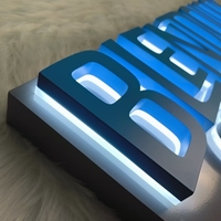 Panneau publicitaire LED personnalisé pour extérieur, 4M x 1M, panneau électronique, lettres lumineuses pour publicité