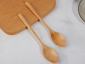 Chất Lượng Cao Tự Nhiên Bằng Gỗ Muỗng Nĩa Tre Nhà Bếp Nấu Ăn Bữa Ăn Súp Trà Mật Ong Cà Phê Thiết Lập Công Cụ Súp-Muỗng Cà Phê Bộ Đồ Ăn - Product Image 5