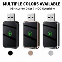 Adaptador Carplay con Diseño de Logotipo Gratuito, Conector USB de Fábrica, Metálico, Actualización Plug & Play, Dongle Inalámbrico Carplay Android Auto