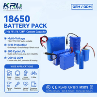 Baterai Li-Ion Silinder Isi Ulang Bersertifikasi CE/RoHS/KC KRL 18650 800-Cycle 12V 8800mAh dengan Proteksi BMS Terintegrasi 1