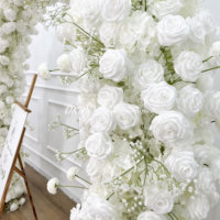 Composition florale réaliste en soie artificielle DKB pour arche de mariage