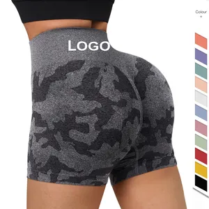 Custom Best Selling Fitness Yoga Wear Gym Seamless Butt Lifting Yoga Pants Compression Women Tie Dye Scrunch Leggings Shorts