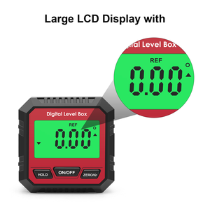 เครื่องวัดมุมดิจิตอล LCD พลาสติก DIY แบบแม่เหล็ก พร้อมระดับน้ำขนาดเล็ก วัดได้ 360 องศา - Product Image 4