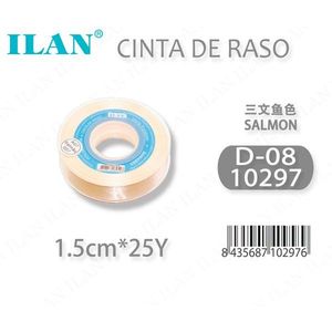Nastro in Raso Il Salmon 1,5 cm 25 Iarde per Forniture Artigianali - Product Image 3
