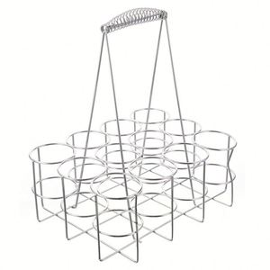 Porta Botellas (Paquete de 6/12), Organizador de Bebidas, Contenedor Resistente para Bar, Licor, Vino, Cerveza, Cesta para Copas - Product Image 2