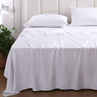 Parure de draps Queen Size en fibre de bambou 100% viscose, 4 pièces, rafraîchissante pour les personnes ayant chaud la nuit - Meilleures ventes