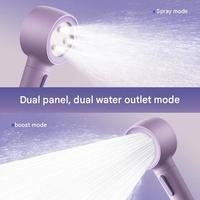 Pommeau de douche portable surpuissant violet pour utilisation extérieure temporaire