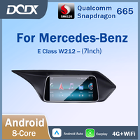 Qualcomm Snapdragon 665 pour Mercedes Benz Classe E W212 Système multimédia de voiture Android AUTO sans fil CarPlay Écran 7 pouces Lecteur vidéo